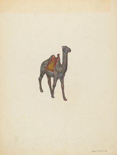 Bank Camel, ca. 1940. af William O. Fletcher