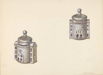 Byzantinsk Dome Coin Bank, ca. 1938. af William O. Fletcher