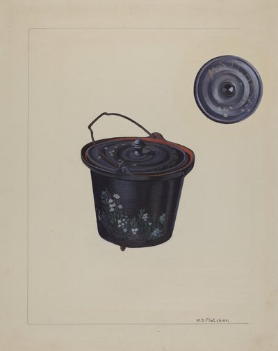 Børnelegetøjsjernkedel, ca. 1937. af William O. Fletcher