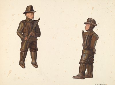 Soldat i Khaki Møntbank, ca. 1938. af William O. Fletcher