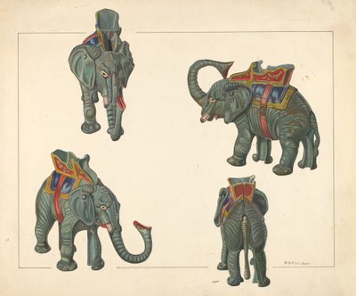 Legetøjsbank: Elephant, ca. 1938. af William O. Fletcher