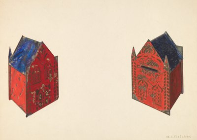 Legetøjsbank: Waste Not - Want Not, ca. 1938. af William O. Fletcher
