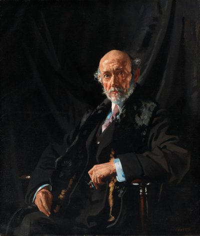 Portræt af dr. E. J. Dillon, krigskorrespondent og publicist af William Orpen