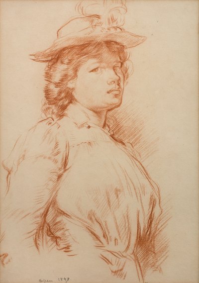 Portræt af Ida Nettleship af William Orpen