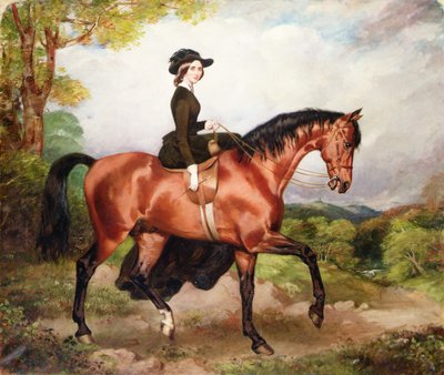 Portræt af Mrs Thomas Conolly fra Castletown Co.Kildare (olie på lærred) af William Osbourne