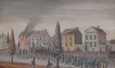 Bekæmpelse af en brand, 1870