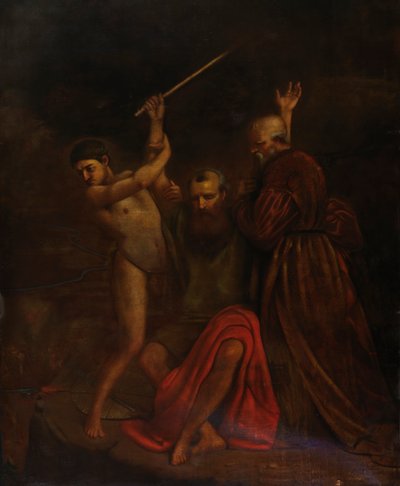 Moses, Aron og Hur på Horeb-bjerget, 1857. af William Page