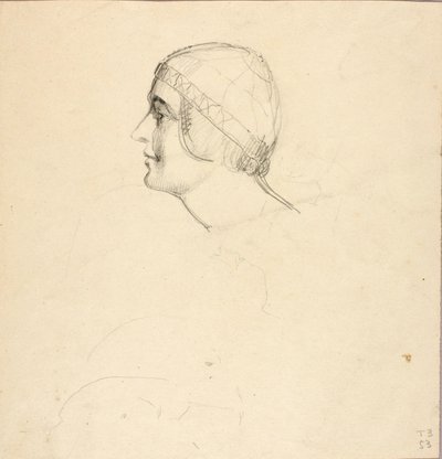Profil af et ideelt kvindehoved af William Page