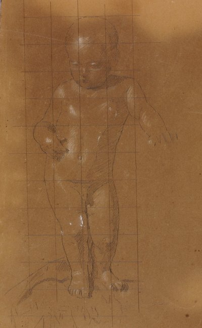 Stående nøgent barn af William Page