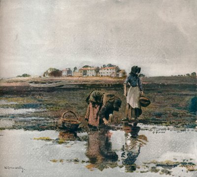 Muslingeplukning, c1908 af William Page Atkinson Wells