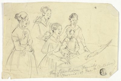 Familien Squallini: En souvenir fra Rue de Poitevin af William Parrott