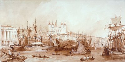 Tower of London, Stepney, London, c1840 af William Parrott