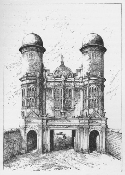 The King Street Gate, Westminster, revet ned 1723, c1897 af William Patten