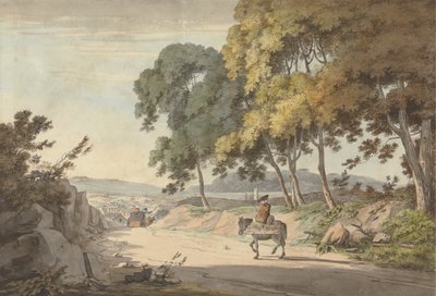 Udsigt over Plymouth taget fra de syv træer, Exeter Road af William Payne