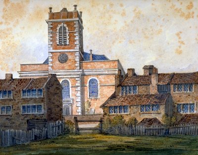 Church of St Matthew, Bethnal Green, London, c1815 af William Pearson