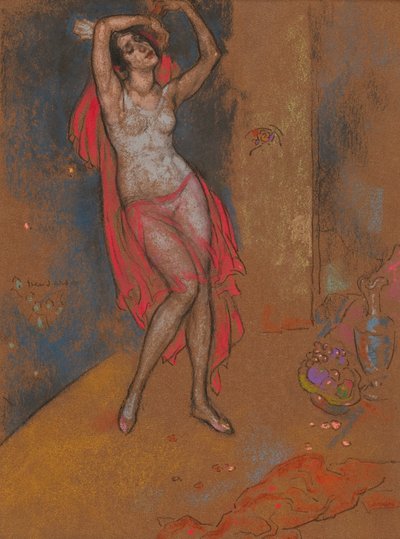Anna Pavlova i orientalsk fantasi, Chicago, 1915-16 af William Penhallow Henderson