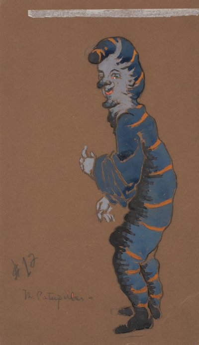 Caterpillar (kostumedesign til Alice-in-Wonderland, 1915) af William Penhallow Henderson