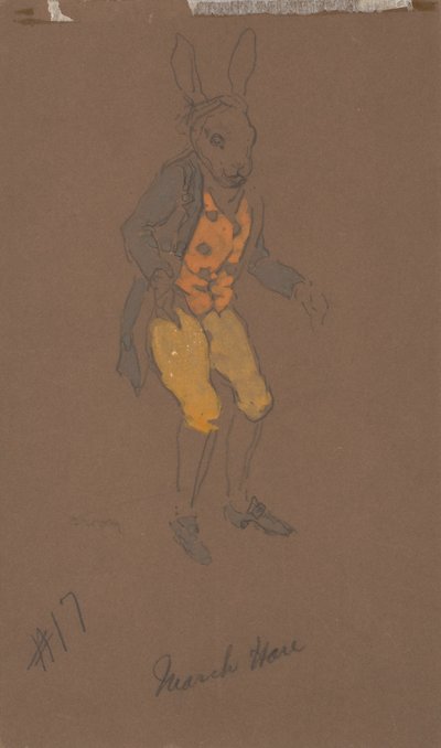 March Hare (kostumedesign fra Alice-in-Wonderland, 1915) af William Penhallow Henderson