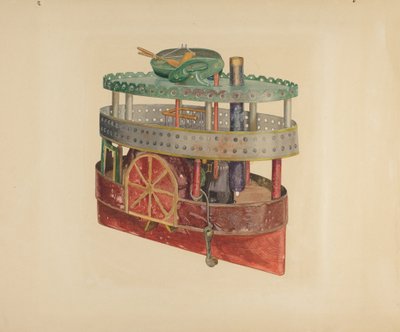 Model af en Side-Wheeler af William Pollman