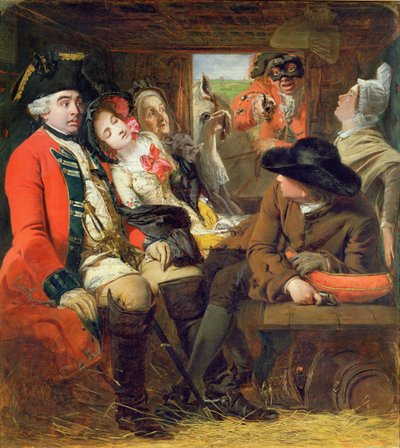 Et diligence-eventyr, Bagshot Heath, 1848 af William Powell Frith