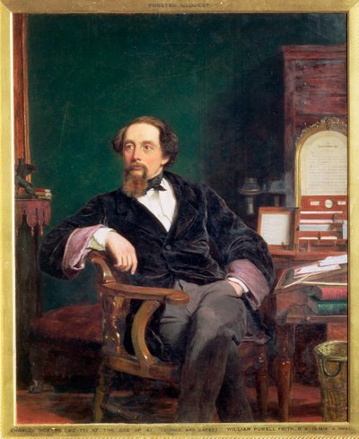 Charles Dickens, engelsk forfatter, 1800-tallet af William Powell Frith