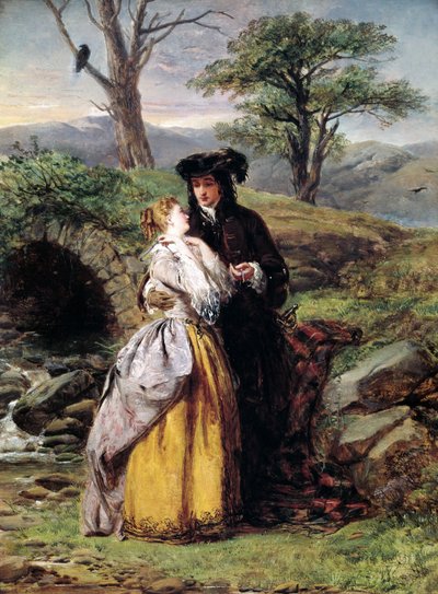 Lammermoors forlovede, inspireret af Gaetano Donizettis opera (maleri af William Powell Frith