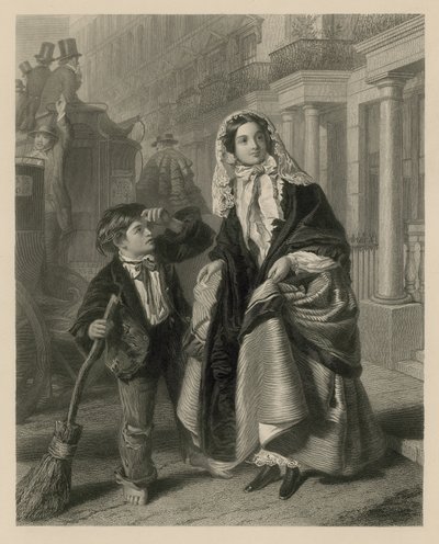 Den krydsende fejemaskine af William Powell Frith