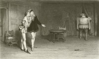 Prins Henry Poins og Falstaff af William Quiller Orchardson