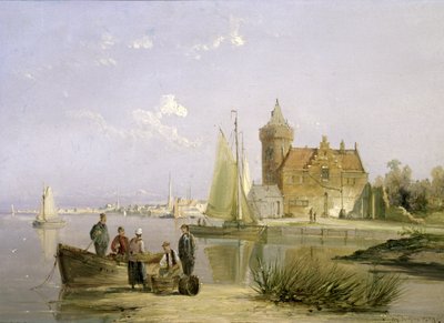 Huset Spørgsmålet, på Amstel, Amsterdam af William R. Dommersen