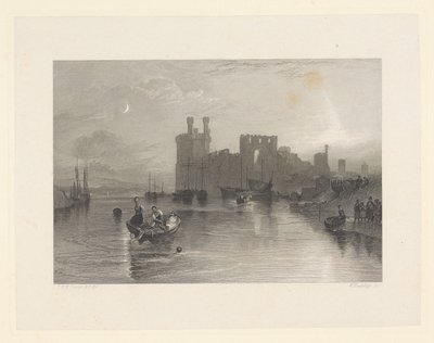 Caernarvon Slot, Wales af William Radclyffe