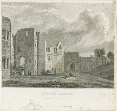 Dudley Castle - The Keep: steel engraving, nd [c1831] dani af William Radclyffe
