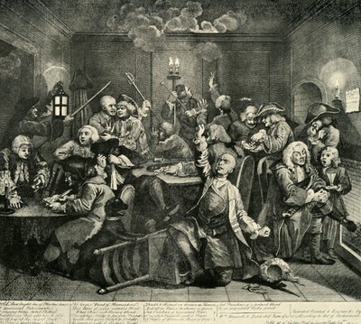 Spil på Whites Club, 1734, 1925. af William Radclyffe