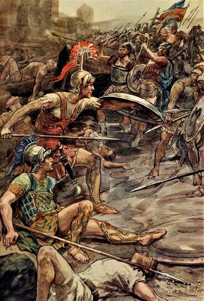 Epaminondas forsvarer Pelopidas af William Rainey