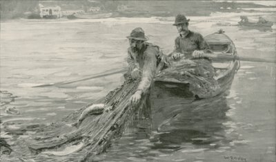 Netting laks på Fraser River, British Columbia af William Rainey