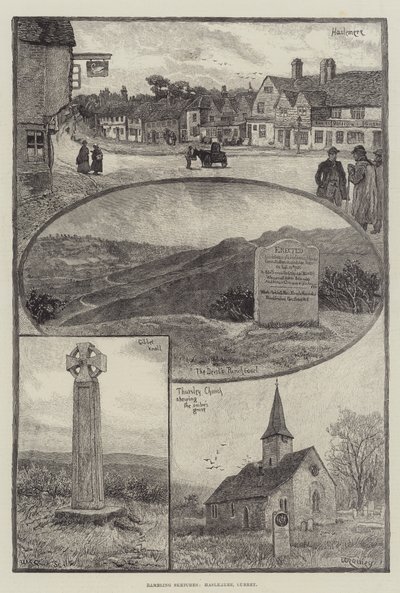 Vandrende skitser, Haslemere, Surrey af William Rainey