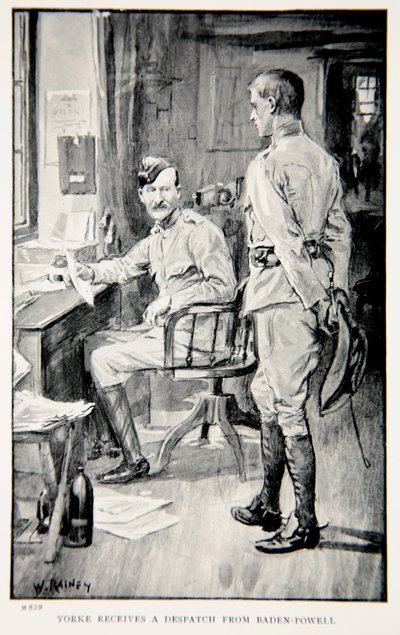Yorke modtager en forsendelse fra Baden-Powell, en illustration fra 