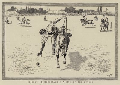 Cricket på hesteryg, en fremtidsvision af William Ralston