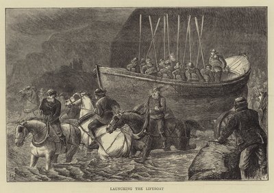 Udsætning af redningsbåden af William Ralston
