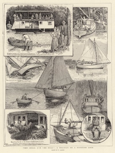 Det ideelle og det virkelige, en ferie ved en skotsk Loch af William Ralston