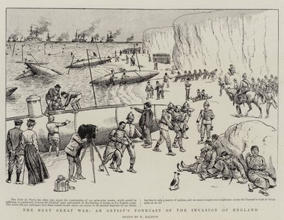 Den næste store krig, en kunstners prognose for invasionen af England af William Ralston