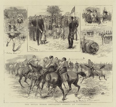 Royal Horse Artillery Sports i Canterbury af William Ralston