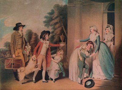 Dulce Domum eller tilbagevenden fra skolen, 1790, 1919 af William Redmore Bigg