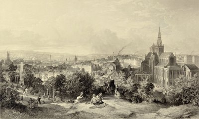 Glasgow fra Necropolis af William Richardson