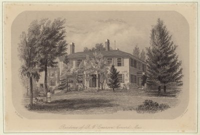 Ralph Waldo Emersons bolig af William Rickarby Miller