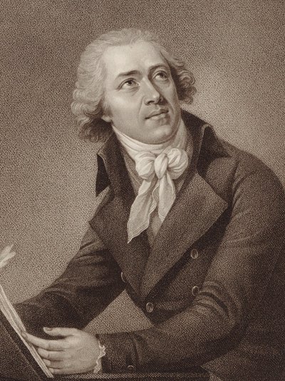 Portræt af komponisten Leopold Kozeluch 1747-1818, 1797. af William Ridley