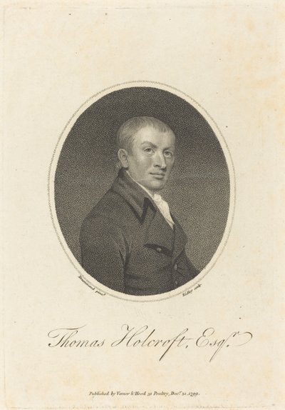 Thomas Holcroft af William Ridley after Samuel Drummond