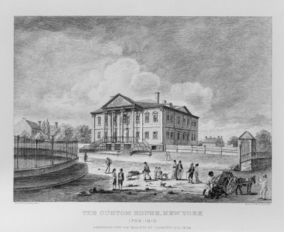 The Custom House, New York af William Rollinson