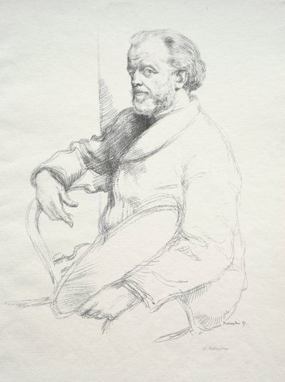 Henri Fantin-Latour, 1897. af William Rothenstein