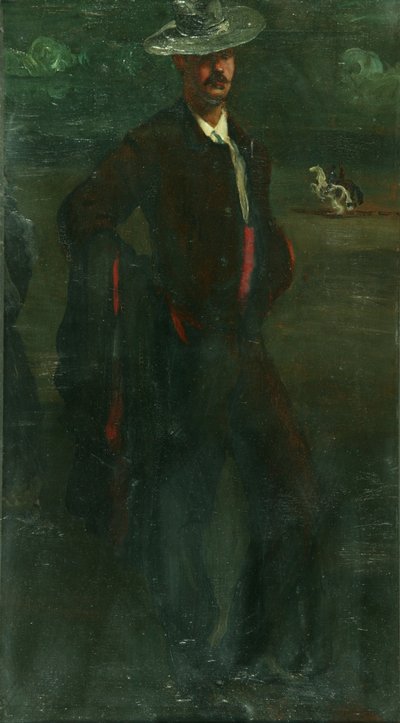 Ignatius Zuloaga As A Bullfighter, ca. 1895 (olie på lærred) af William Rothenstein