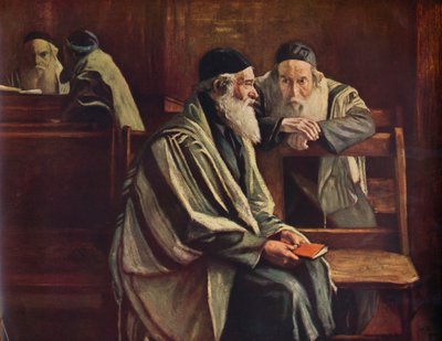 Jødisk synagoge, Spitalfields, 1935 af William Rothenstein